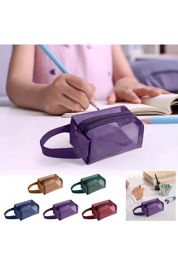 Travel Toiletry Bag for Women Small Three-dimensional Transparent Mesh Storage Bag Multifunctional Portable Storage Suitable for Cosmetics Jewelry Stationery and Travel