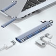 thumbnail image 1 of Msgweeeg USB C Hub Expander 4 In 1 Multi Port Docking Station Splitter for Laptop with HDMI USB 30 Ports SD Card Reader for Work Presentations Data Transfer, 1 of 7