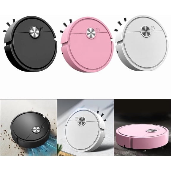 Msgweeeg Vacuums for Pet Hair 3-in-1 Robot Vacuum Cleaner with Smart Navigation System Automatic Floor Sweeping Mopping for Hard Floor Carpet Pet Hair Multiple Cleaning Modes Remote