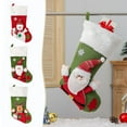 thumbnail image 1 of Msgweeeg Modern Christmas Decor Personalized Christmas Stockings Christmas Stockings with Names 18in Xmas Stockings with Santa Snowman and Reindeer Designs Custom Stockings for Holiday Decor, 1 of 10