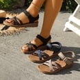 thumbnail image 1 of Msgweeeg Walking Shoes Women Womens Sandles Women Fashionable and Casual Spring Summer Versatile Lightweight and Comfortable Soft Soled Sports Wear Flat Sandals for Outerwear, 1 of 10