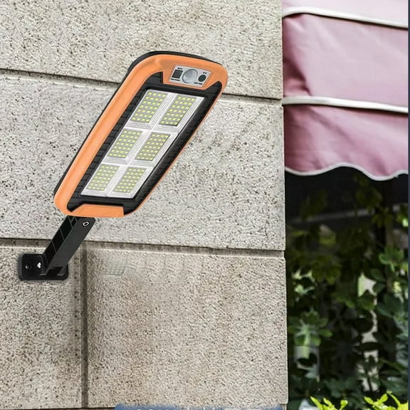 Msgweeeg Wall Lights Battery Operated Solar Lights Outdoor Street, IP65 Outdoor Powered Lights Dusk To Da-wn with Motion Sensor LED Security Flo-od for Parking Lot, Remote Control