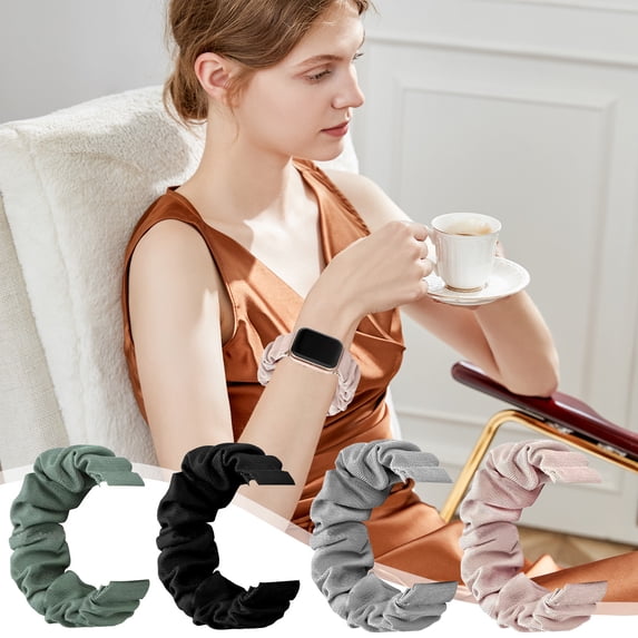 Msgweeeg Watch Strap Smartwatch Bands Hairband Strap Smart Watch Bands 22mm Stretchy Reusable Bands 42/44/45mm L Large 155-280mm Adapt To The And Other Models