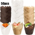 thumbnail image 1 of Msgweeeg Wax Paper Sheets for Food Sandwich Wrapping Paper 50pcs Muffin Liners Cupcake Liners Paper Baking Cups Non-stick Disposable Dessert Wrappers for Parties, 1 of 7