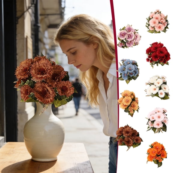 Msgweeeg Wedding Centerpieces Faux Flowers Imitation Flower Home Decoration Wedding Handheld Flower Wall Artificial Flower