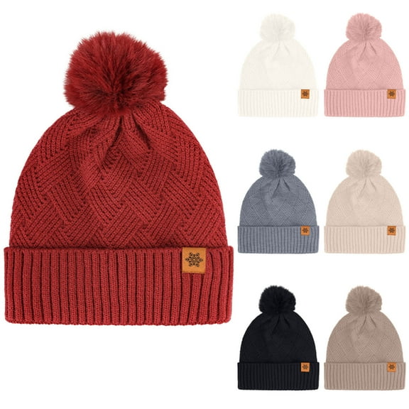 Msgweeeg Winter Hat Men Beanie for Men Women's Winter Solid Color with Warmthand Protection Thick Hats for Snow Activitiesand Skiing