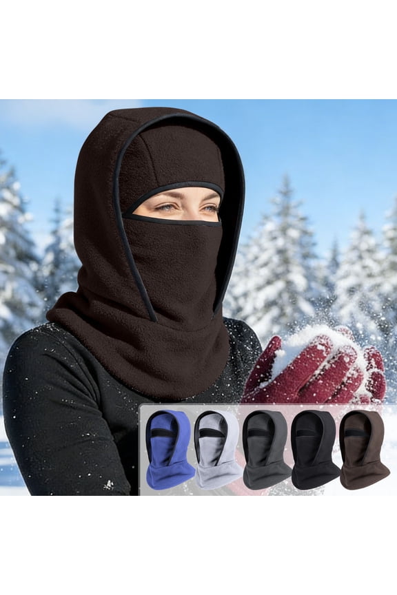 Winter Mask for Men Ski Face Mask Winter Face Mask with Neck Integrated Headband Ski Face Warm Fleece Lining Ski Riding Running Full Cover
