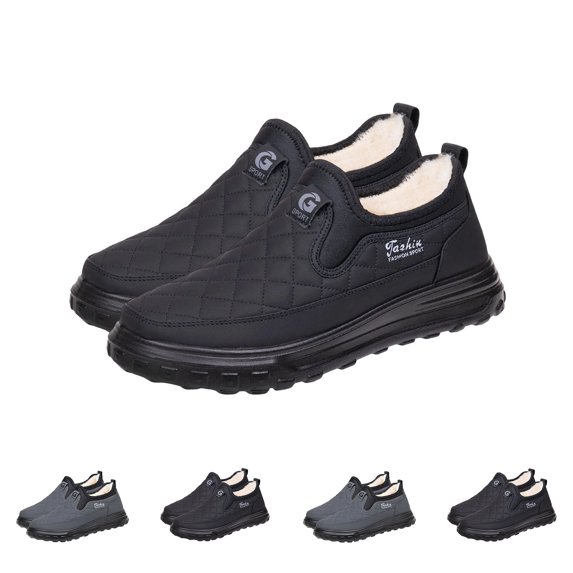 Msgweeeg Womens Ankle Boots Womens Boots Fashionable Men's Casual Snow Boots with Soft Sole Waterproof Wear Warm Wool and Fleece Lining for Fall and Winter.