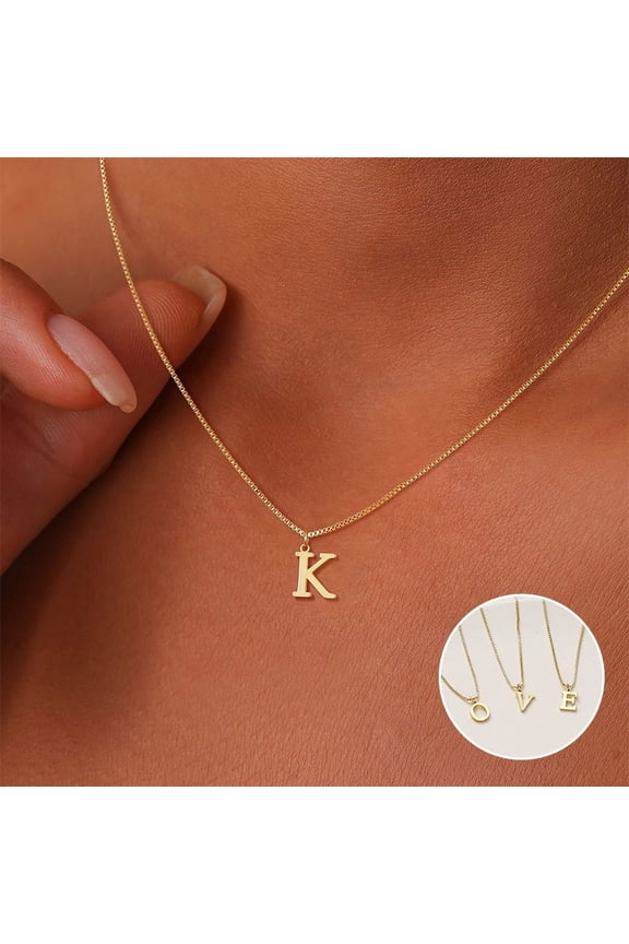 Womens Necklaces Necklaces Gift for Women Add A Of To Your Everyday Look with This Initial Necklace Initial Dainty Necklace for Women