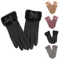 thumbnail image 1 of Msgweeeg Womens Waterproof Gloves Men Winter Gloves Reflective Zipper Gloves Thick Warm Windproof Men and Women Cycling Driving Car Skiing Outdoor Gloves, 1 of 3