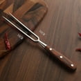 thumbnail image 1 of Msgweeeg fork Stainless Steel forks Flatware Stainless Steel Barbecue fork with Redwood Handle Stainless Steel Cutting fork Barbecue fork Grilling Tools Meat fork, 1 of 2