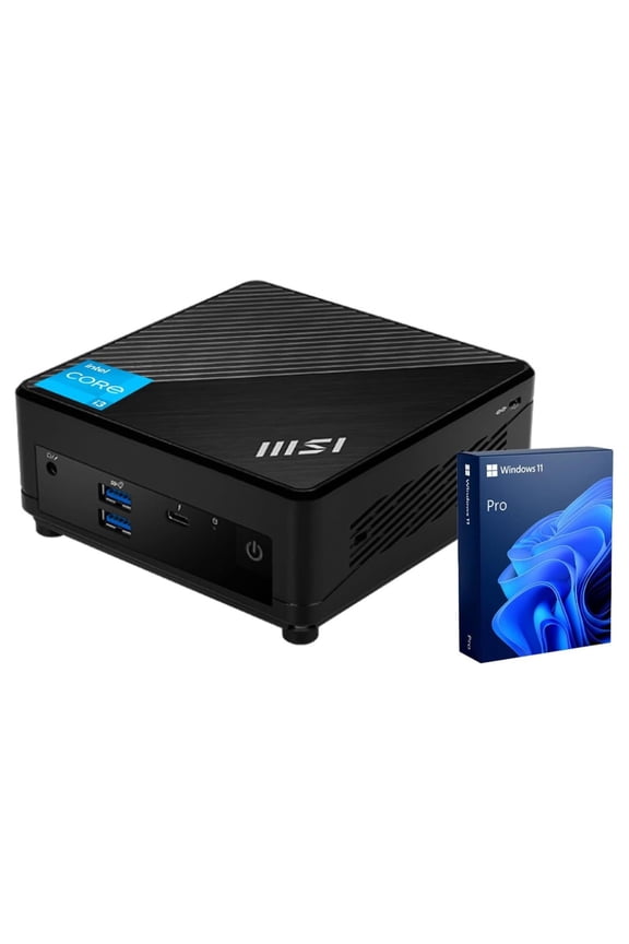 Cubi 5 Business Mini Desktop, Intel Core i3-1215U, 8GB RAM, 256GB SSD, Windows 11 Pro, Black