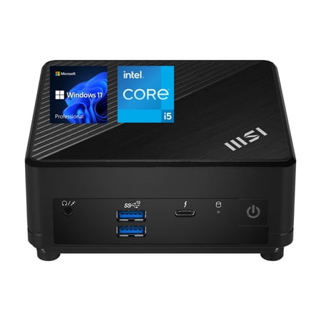 Msi Cubi B0A8 Business Mini Desktop, Intel Core i5-1235U, 8GB RAM, 256GB SSD, Windows 11 Pro, Black