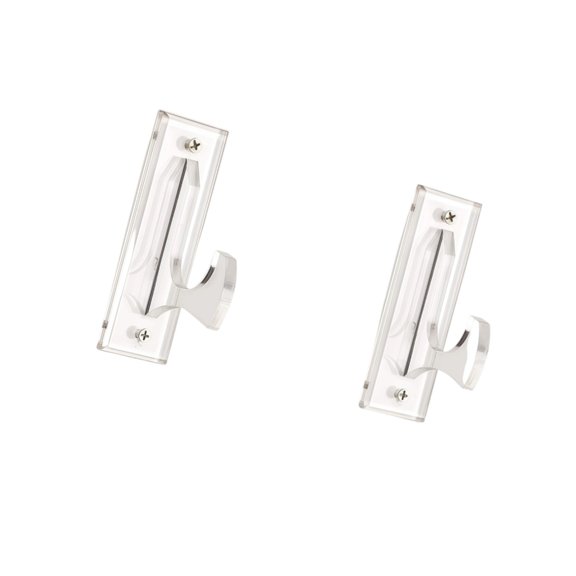 Msioytog 2Pcs Clear Wall Mounted Lightsabers Storage Rack Elegant Homes Decors