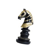 Msioytog Black/White Chess Statue Queen/King/Horse Sculpture for Sophisticated Home