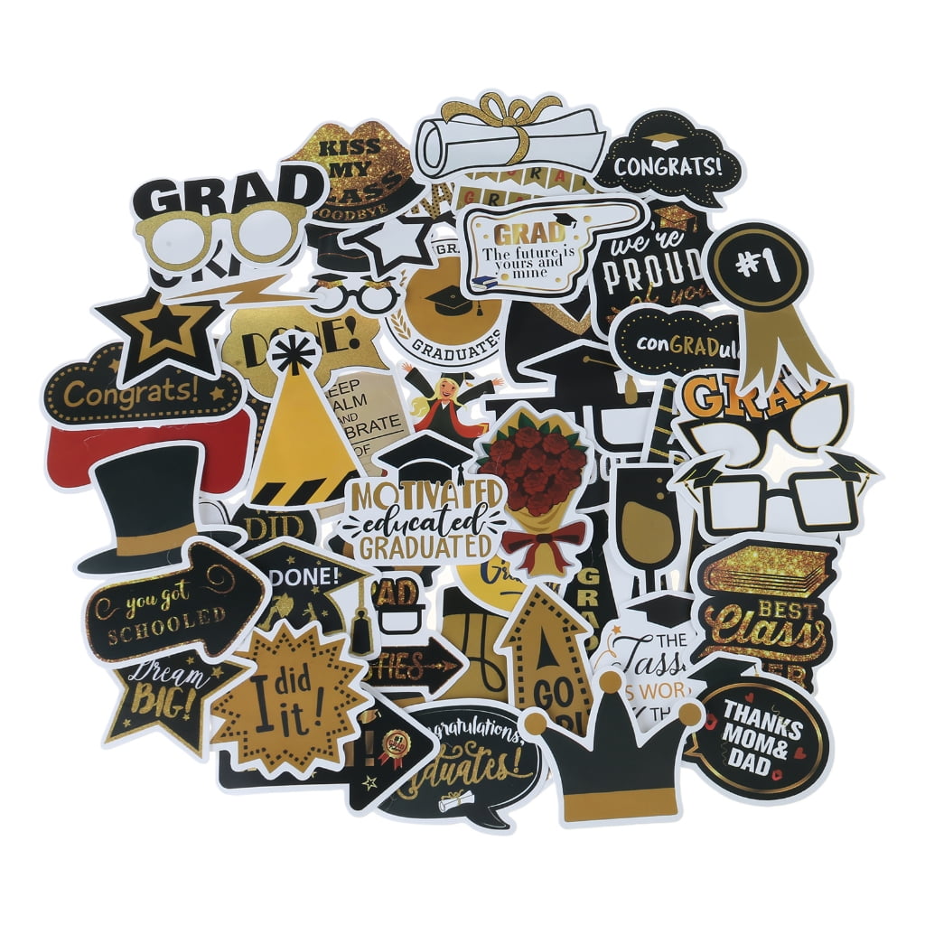 Msioytog Graduation Sticker Waterproof Sticker Graduation Season ...