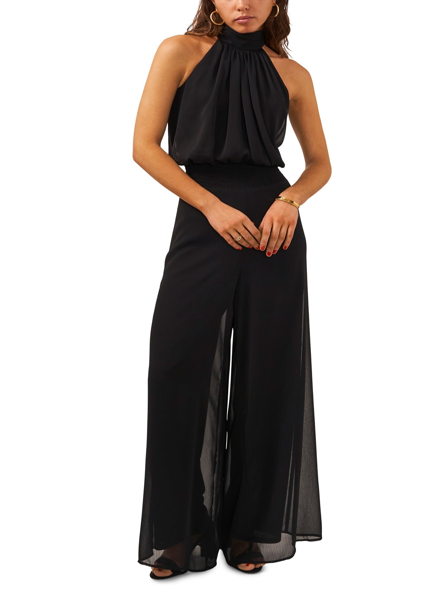 Msk Halter Jumpsuit Womens Walmart