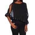 thumbnail image 1 of Msk Scoop Neck Slit Shoulder Blouse,Womens, 1 of 3