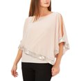 thumbnail image 1 of Msk Scoop Neck Slit Shoulder Blouse,Womens, 1 of 3