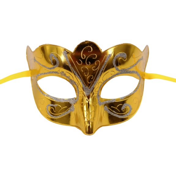 Mskk Glitter Masquerade Mask for Women, Venetian Half‑Face Mask Halloween Mardi Gras Carnival Costume Ball Cosplay Party Accessory for Night Event