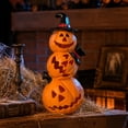thumbnail image 1 of Mskk Glowing Pumpkin Light Halloween Decoration, Light-up LED Pumpkin Ornament for Tabletop, Indoor Decoration for Halloween Home Party, 1 of 8