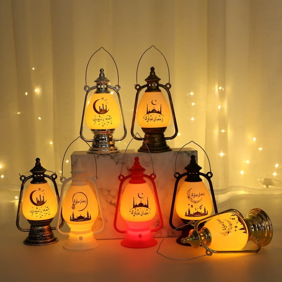 Mskk Halloween LED Electronic Night Light, Home Decorative Wind Lantern, Plastic LED Lantern for Holiday Party and Celebration Decoration