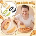 thumbnail image 1 of Mskk Pizza Cutter, Handheld Rocker Pizza Cutter With Protective Sheath, Silicone Grip Stainless Steel Pizza Slicer, 3 Colors Non-Slip Pie Cutting Tool For Home Baking, 1 of 6