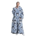 thumbnail image 1 of Msrlassn Extra Long Wearable Blanket Hoodie for Women Men Adults Oversized Hooded Blanket Sweatshirt, Super Soft Warm Comfortable Giant Wearable Blanket Hoodie with Big Pocket, 1 of 5