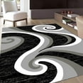 thumbnail image 1 of Msrugs Modern Area Rug Gray-Black Area Rug, 3' x 5', 1 of 5