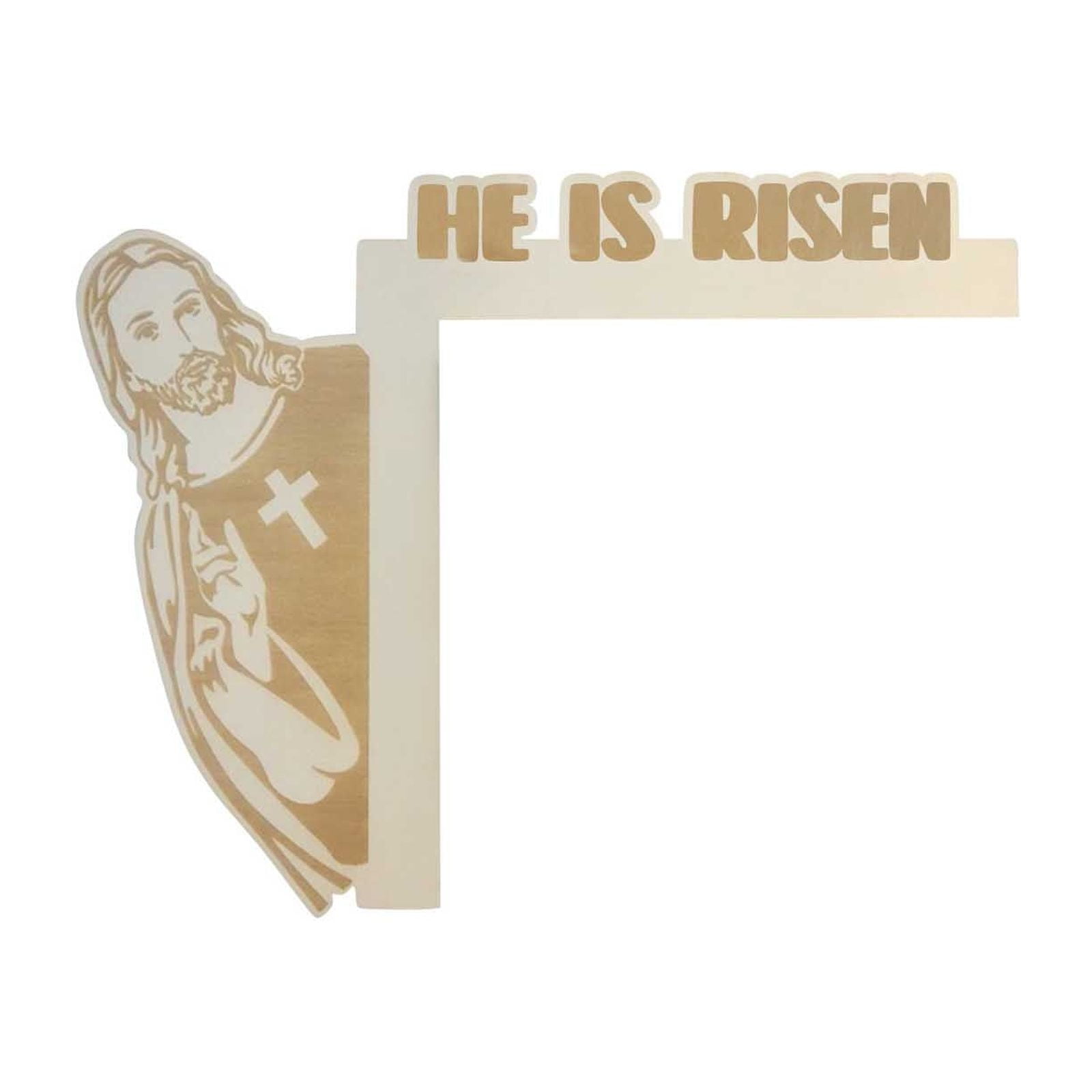 Msuo Christmas Ornaments Easter Door Corner Decor Wooden Door Corner