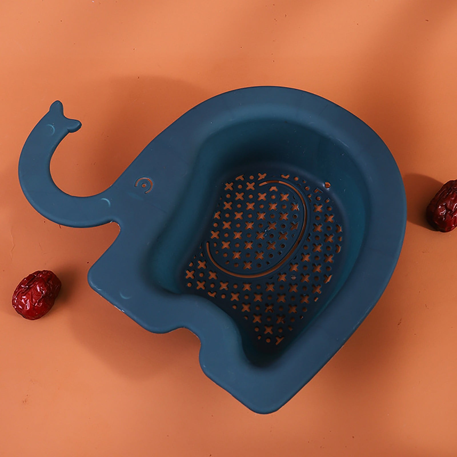 Msuo Kitchen Drainers Kitchen Sink Drain Basket Elephant Drain Rack Multi Functional Hanging