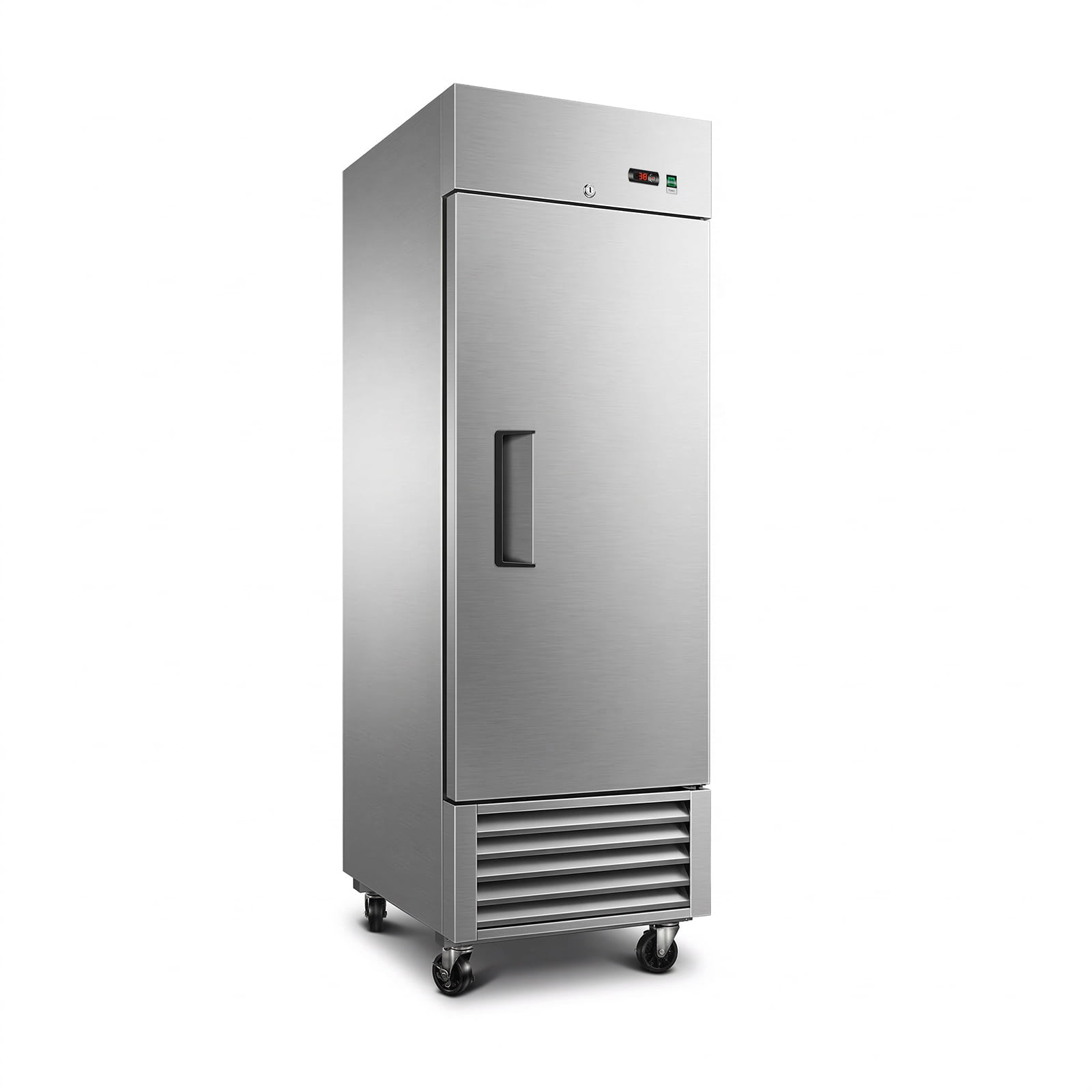 Msutree 27" W Commercial Refrigerators, 23 Cu.Ft Commercial Reach-in Stainless Steel Refrigerators, Commercial Upright Fridge Storage with 3 Shelves for Restaurant, Bar, Supermarket