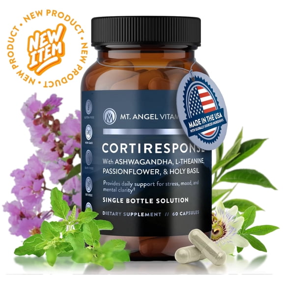 Mt. Angel Vitamins - Adaptogen Stress Formula - Feel Good - 60 Capsules