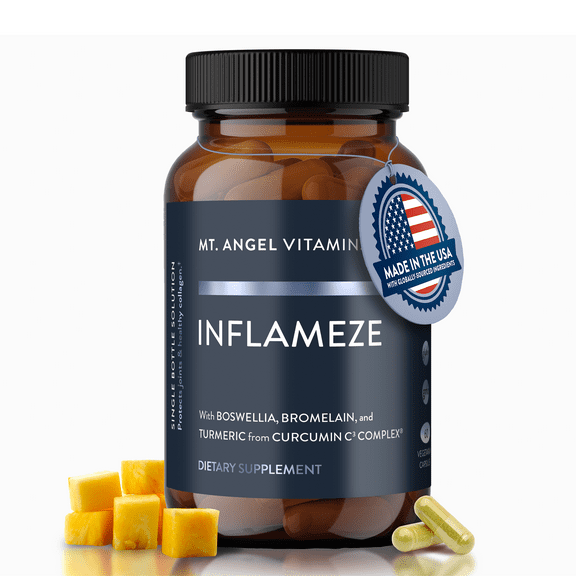 Mt. Angel Vitamins' Inflameze - Botanical Joint Comfort and Inflammation Support Formula | 60 Vegetarian Capsules