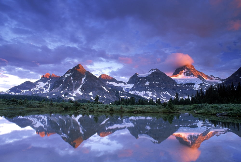 Mt Assiniboine Provincial Park British Columbia Canada Canvas Art - David Nunuk Design Pics (18 x 12)