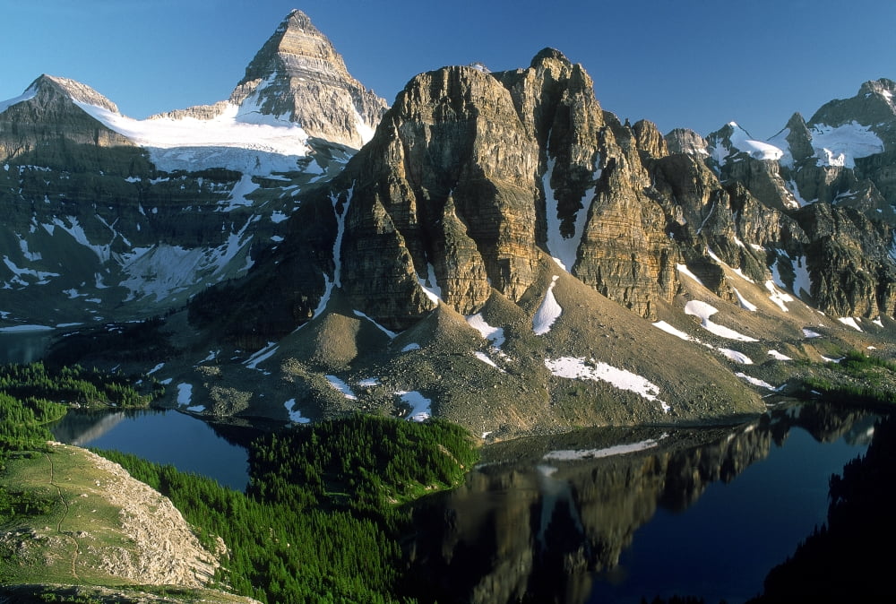 Mt Assiniboine Provincial Park British Columbia Canada Canvas Art - David Nunuk Design Pics (18 x 12)