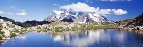 Mt Baker Snoqualmie National Forest WA Canvas Art - Panoramic Images (36 x 12)