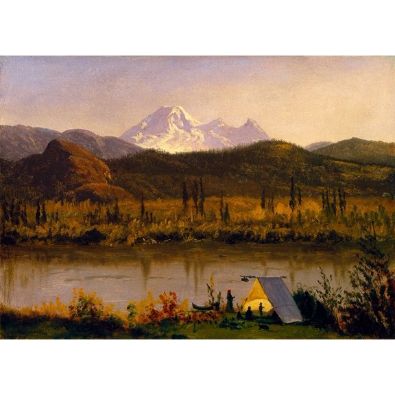 Mt. Baker, Washington Poster Print by Albert Bierstadt (28 x 20)