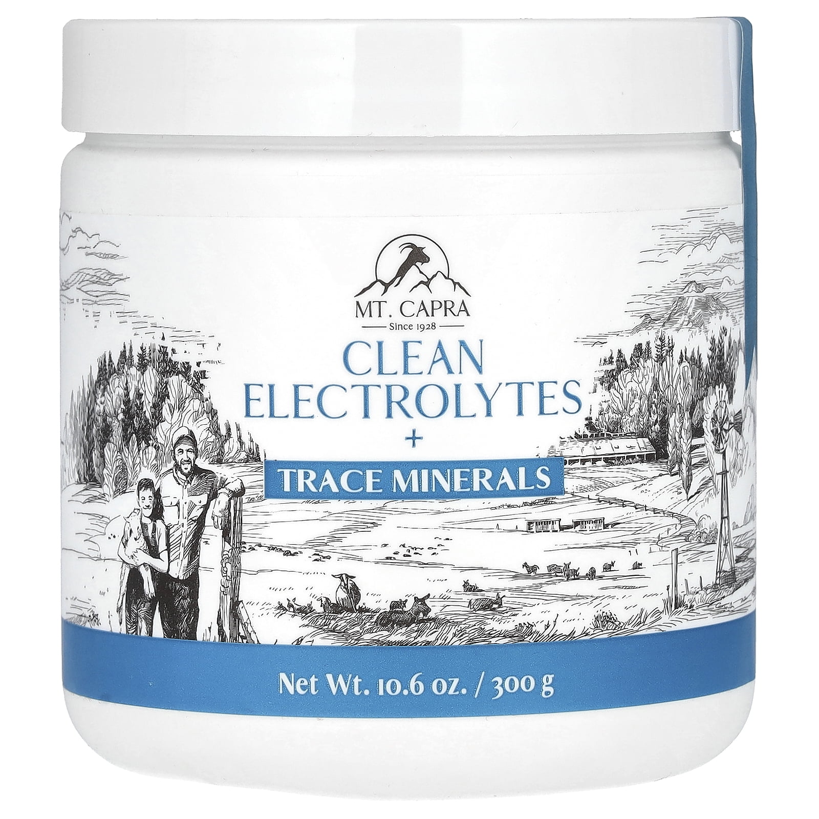 Mt. Capra Clean Electrolytes + Trace Minerals, 10.6 oz (300 g)