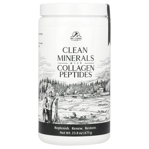 Mt. Capra Clean Minerals with Collagen Peptides, 23.8 oz (675 g)