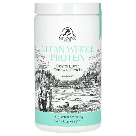Mt. Capra Clean Whole Protein, Unsweetened, 14.1 oz (400 g)