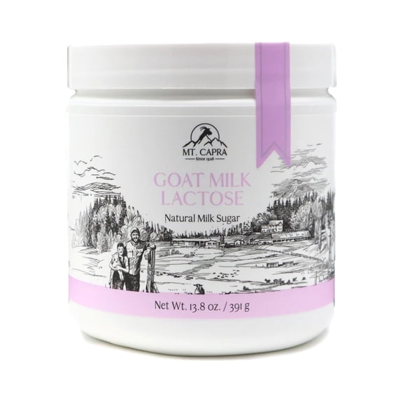 Mt. Capra Goat Milk GGA1 Lactose | Natural Milk Sugar from Goat Milk Whey | Low Glycemic | Add to Coffee, Baked Goods, Smoothies, and Yogurt, Key Ingredient to Milk Stout | 97 Servings 13.8 oz