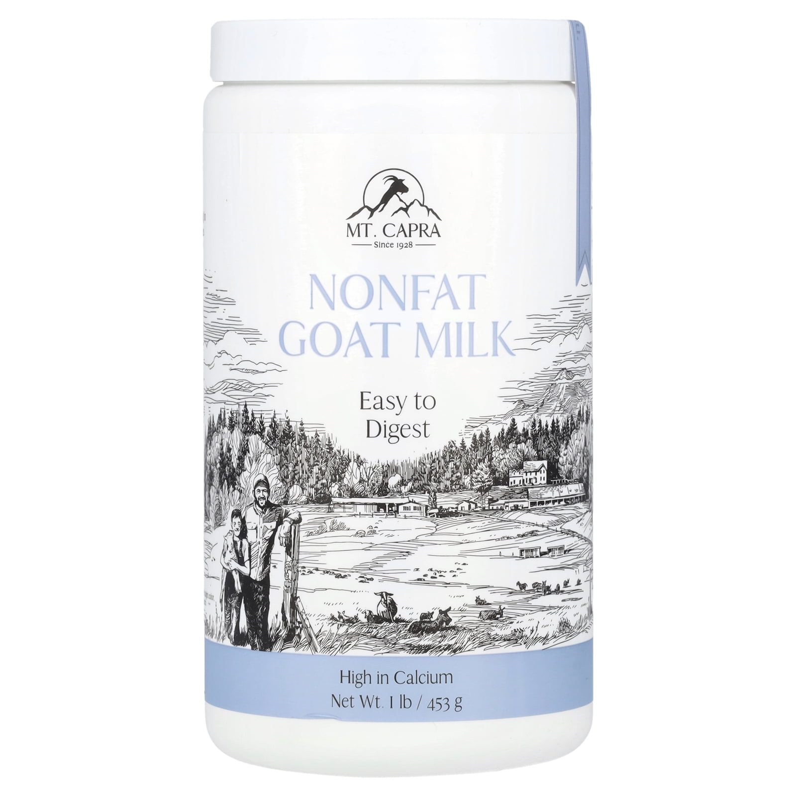 Mt. Capra Products - CapraMilk Nonfat Goat Milk Powder - 1 lb.