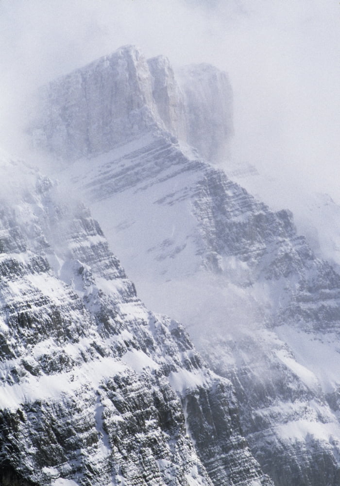 Mt Chephren Banff National Park Alberta Canada Canvas Art - Darwin Wiggett Design Pics (22 x 32)
