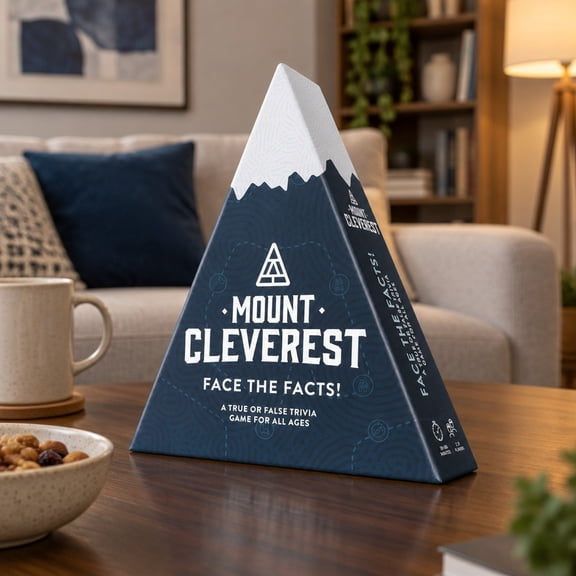 Mt Cleverest Game, True or False Trivia Game, Portable Travel Games, Interactive Party Games for Birthday, Game Night, Holiday Gatherings and Group Get-Togethers, Desktop Decorations