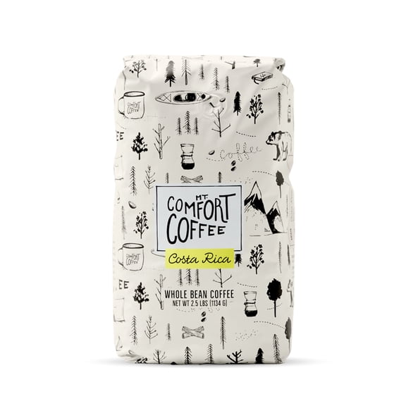 Mt. Comfort Coffee Costa Rica Medium Roast, 2.5 lb Bag