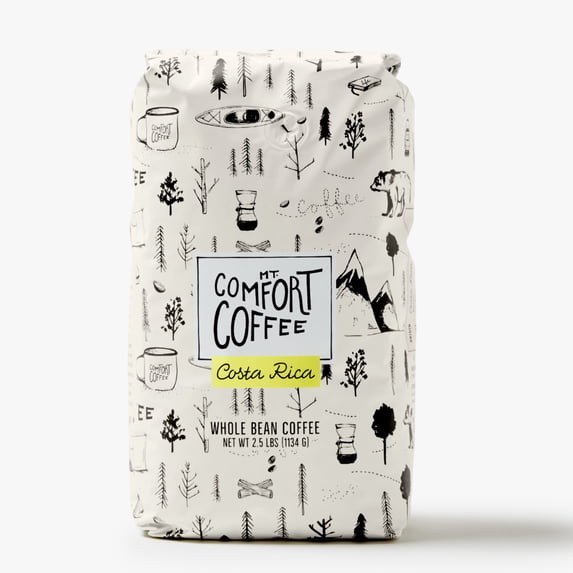 Mt. Comfort Coffee Costa Rica Medium Roast, 2.5 lb Bag