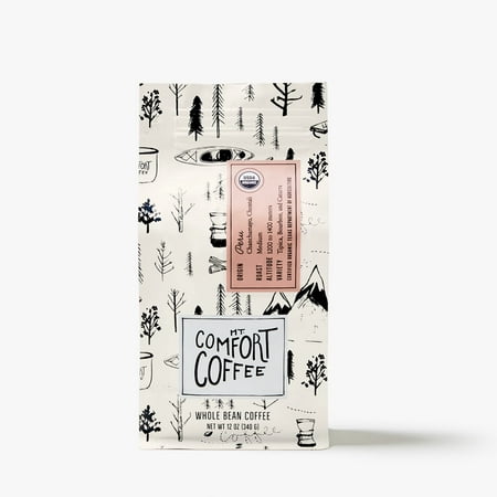 Mt. Comfort Coffee Organic Peru, Medium Roast, Whole Bean Coffee, 12 oz Bag