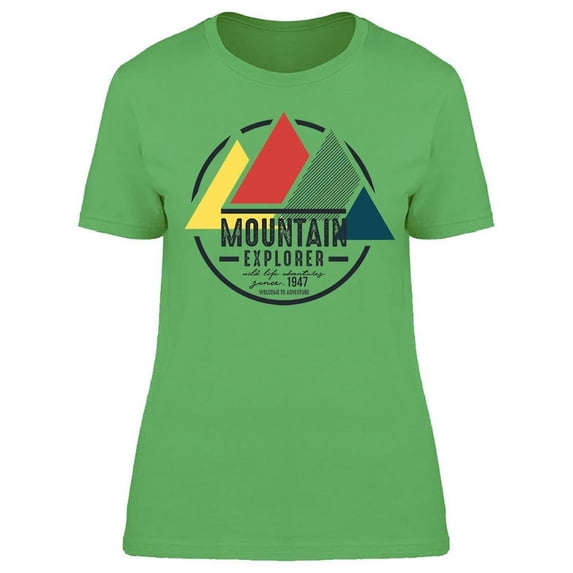 Mt. Explorer Geometric Design T-Shirt Women -Image by Shutterstock, Female 3X-Large