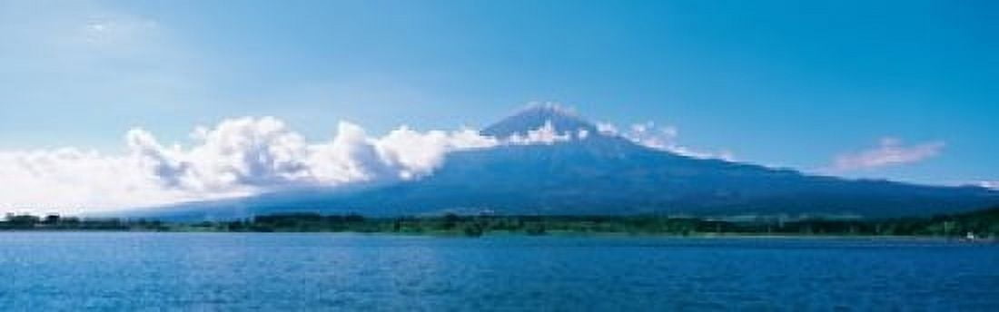 Mt Fuji & Tanuki-Ko Shizuoka Japan Canvas Art - Panoramic Images (18 x 6)